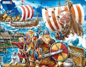 Successful Viking Raid Europe Children's Puzzles By Larsen Puzzles