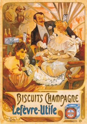 Biscuits Champagne Lefevre-Utile Nostalgic & Retro Jigsaw Puzzle By D-Toys