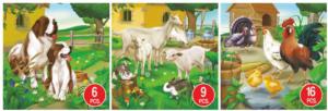 Dog, Goat, & Chicken Animal 3-Pack Farm Animal Multi-Pack By D-Toys