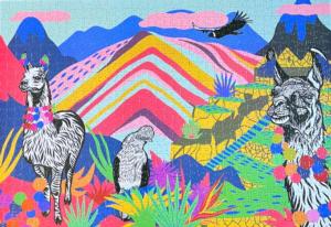 Rainbow Mountain Animals Jigsaw Puzzle By Puzzledly