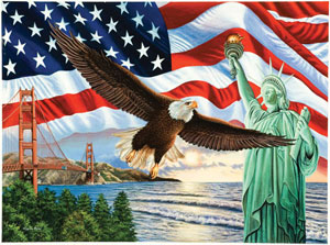 From Sea to Shining Sea Statue of Liberty Jigsaw Puzzle By SunsOut