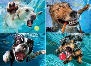 Underwater Dogs:  Pool Pawty Photography Jigsaw Puzzle By Willow Creek Press