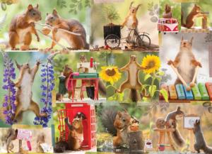 Gettin' Squirrelly Collage Jigsaw Puzzle By Willow Creek Press
