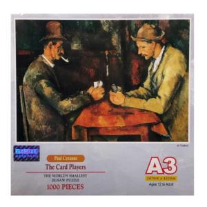 The Card Players Mini Puzzle People Miniature Puzzle By Tomax Puzzles