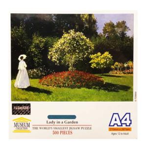 Lady In Garden Mini Puzzle Flower & Garden Miniature Puzzle By Tomax Puzzles