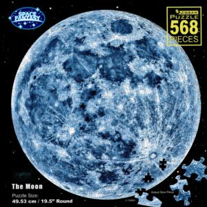 The Moon - Round Space Round Jigsaw Puzzle By Tomax Puzzles