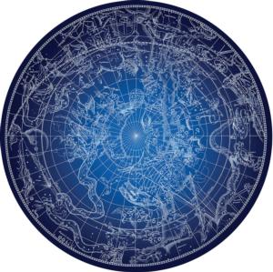 Astronomy Constellations Space Round Jigsaw Puzzle By Tomax Puzzles
