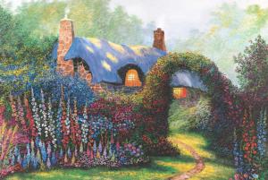 Floral Arch Cabin & Cottage Jigsaw Puzzle By Tomax Puzzles