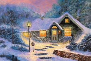 Pure Evening Cabin & Cottage Jigsaw Puzzle By Tomax Puzzles