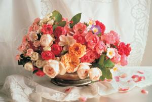 Basket of Roses Valentine's Day Jigsaw Puzzle By Tomax Puzzles