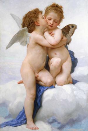 Cupid and Psyche as children Angels Jigsaw Puzzle By Tomax Puzzles