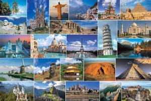 Wonders of the World - Collage Collage Impossible Puzzle By Tomax Puzzles