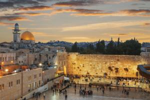 Wailing Wall - Dome of the Rock Sunrise & Sunset Jigsaw Puzzle By Tomax Puzzles