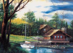 Country Memory Cabin & Cottage Jigsaw Puzzle By Tomax Puzzles