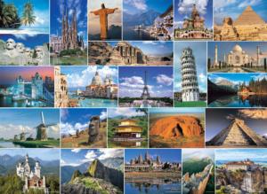 Wonders of the World Collage Impossible Puzzle By Tomax Puzzles