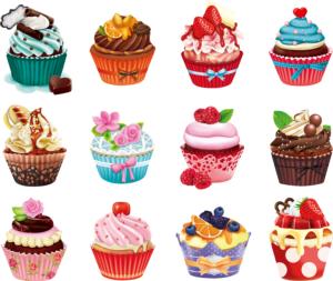 Cupcakes II Dessert & Sweets Jigsaw Puzzle By RoseArt