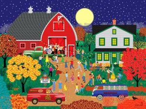 Barn Dance Outdoors Jigsaw Puzzle By Lafayette Puzzle Factory