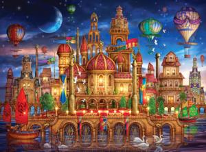 Downtown Holographic Puzzle Fantasy Jigsaw Puzzle By RoseArt