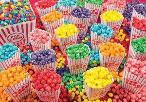 Colorful Popcorn Food and Drink Large Piece By RoseArt