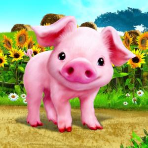 Animal Club Cube Baby Piglet Farm Animal Children's Puzzles By RoseArt
