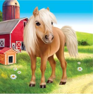 Animal Club Cube Cute Pony Horse Children's Puzzles By RoseArt