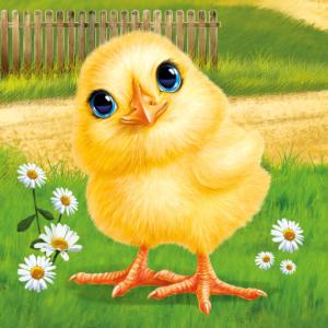 Animal Club Cube Baby Chick Birds Children's Puzzles By RoseArt