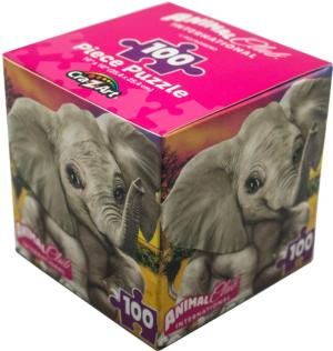 Animal Club Cube Baby Elephant Elephant Children's Puzzles By RoseArt