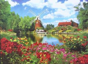 Hunsett Mill And The River Ant, Norfolk, England United Kingdom Jigsaw Puzzle By Lafayette Puzzle Factory