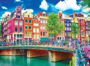 Colorful Waterfront Buildings, Amsterdam