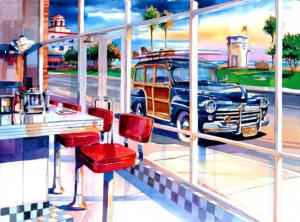 Diner Hangout Jigsaw Puzzle By RoseArt