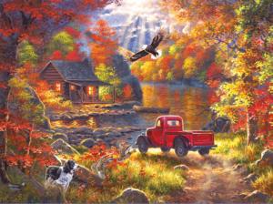 Lake Cottage Retreat Cabin & Cottage Jigsaw Puzzle By RoseArt