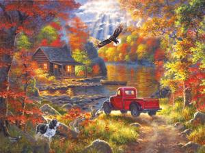 Lake Cottage Retreat Cabin & Cottage Jigsaw Puzzle By RoseArt