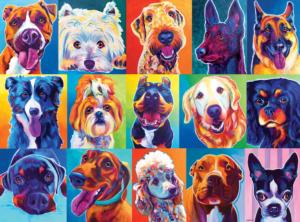 Happy Dawgs Dogs Jigsaw Puzzle By RoseArt