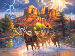 Mountain Horses Nature Jigsaw Puzzle By Lafayette Puzzle Factory