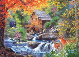 Spring Mill - Scratch and Dent Lakes & Rivers Jigsaw Puzzle By RoseArt