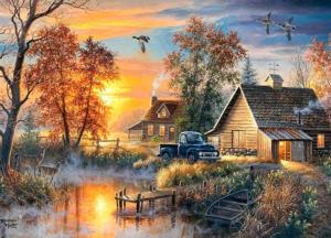 Autumn Mist - Scratch and Dent Sunrise & Sunset Jigsaw Puzzle By RoseArt