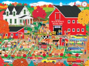 Home Country - Plumly's Petting Farm Farm Animal Jigsaw Puzzle By RoseArt