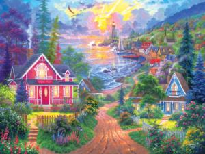 Coastal Living - Scratch and Dent Cabin & Cottage Jigsaw Puzzle By RoseArt