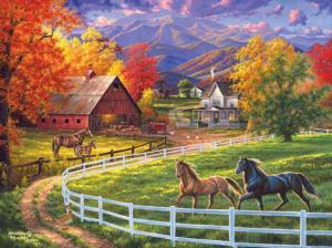 Horse Valley Farm Horse Jigsaw Puzzle By RoseArt