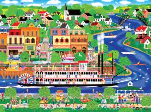 Home Country - Lady of the River Boat Jigsaw Puzzle By RoseArt