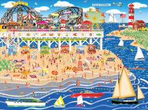Oceanbay Carnival Pier Carnival & Circus Jigsaw Puzzle By RoseArt