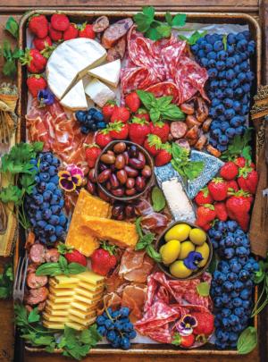 Cheese & Charcuterie Fruit & Vegetable Jigsaw Puzzle By RoseArt