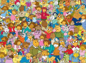 Cast of Characters - Arthur Pop Culture Cartoon Jigsaw Puzzle By RoseArt