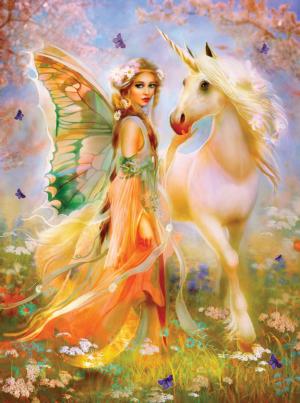 Fairy Princess and Unicorn Unicorn Jigsaw Puzzle By SunsOut