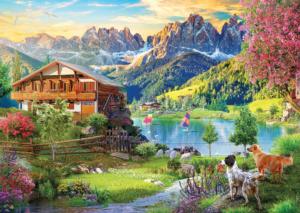 Dolomitas Cabin & Cottage Jigsaw Puzzle By Anatolian