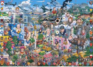 I Love Great Britain Cartoon Jigsaw Puzzle By Gibsons