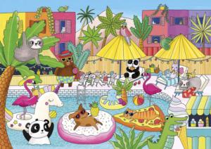 Pool Party Summer Jigsaw Puzzle By Gibsons