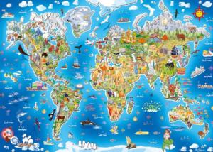 Jigmap - Our World Maps & Geography Children's Puzzles By Gibsons