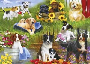 Playful Pups Dogs Jigsaw Puzzle By Gibsons