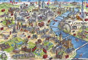 London Landmarks Europe Jigsaw Puzzle By Gibsons
